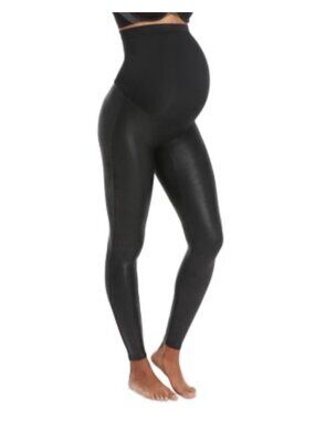 Spanx Maternity Faux Leather Leggings Black Size S/P
